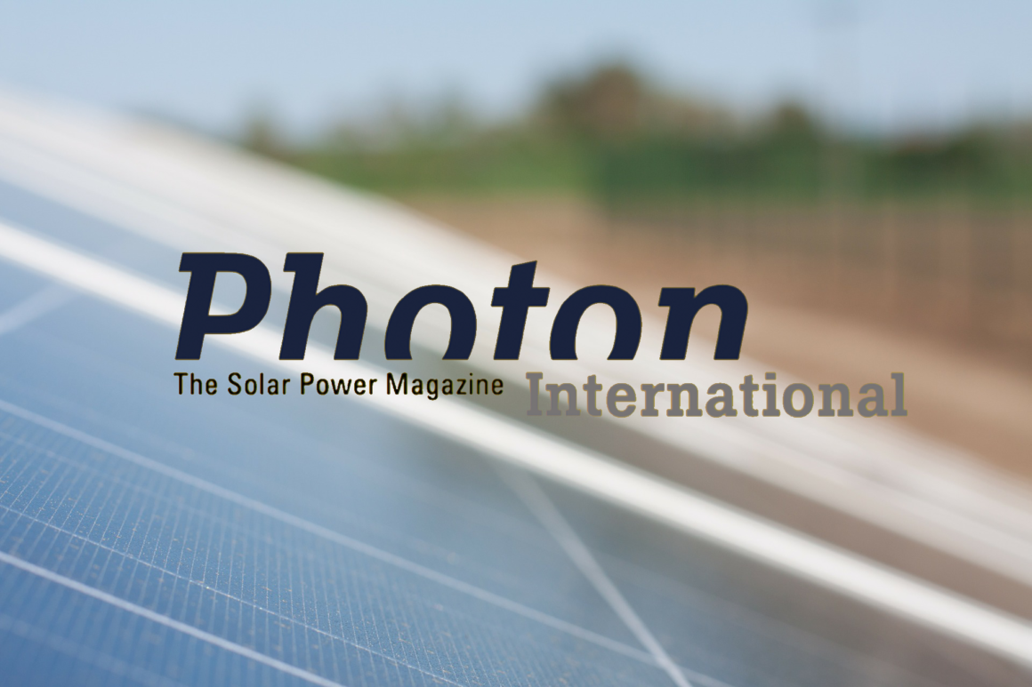 Magazyn Energii Słonecznej PHOTON International