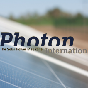 Magazyn Energii Słonecznej PHOTON International